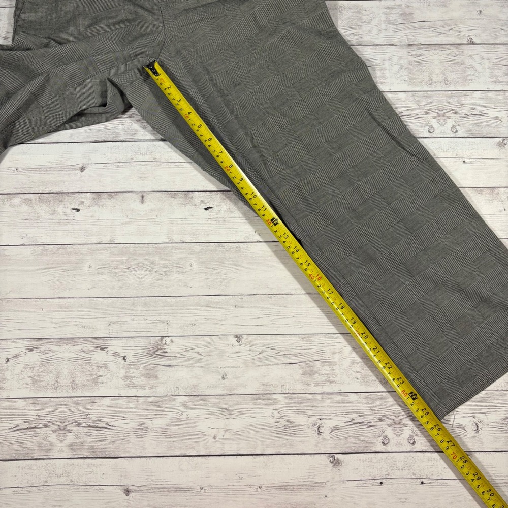 Alfred Dunner Petite Plaid Pants Elastic Waist Wide Leg Casual Comfort Size 12P - Picture 7 of 10